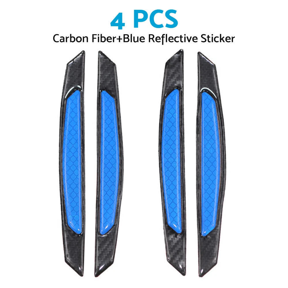 Reflective Carbon Fiber Door Edge Guard Bump Protector for Universal Cars