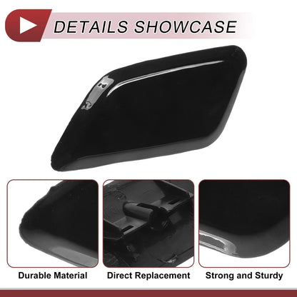 Front Left Washer Nozzle Cover for Honda Odyssey (2009-2014) Black 1 x Cap