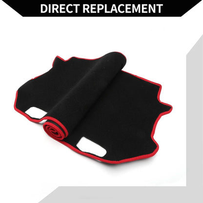 Dashboard Cover Mat for Honda Fit GR1-GR8 (2020-2024) Protector Black Red 1 Set