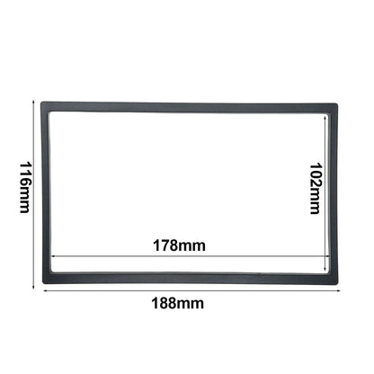 Radio Panel Surround / 2DIN / ABS Plastic Black Ultra-thin  (YYYY–YYYY)