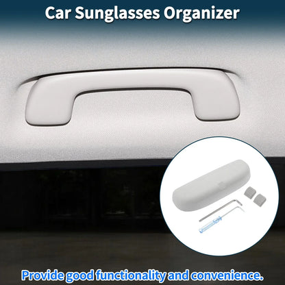 Sunglasses Case for Porsche Macan Eyeglasses Holder Storage Box Suede Grey