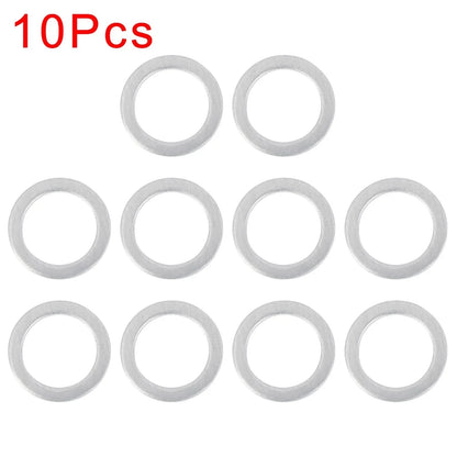 10 x M20 Silver Tone Oil Drain Plug Gaskets for Honda (94109-20000)