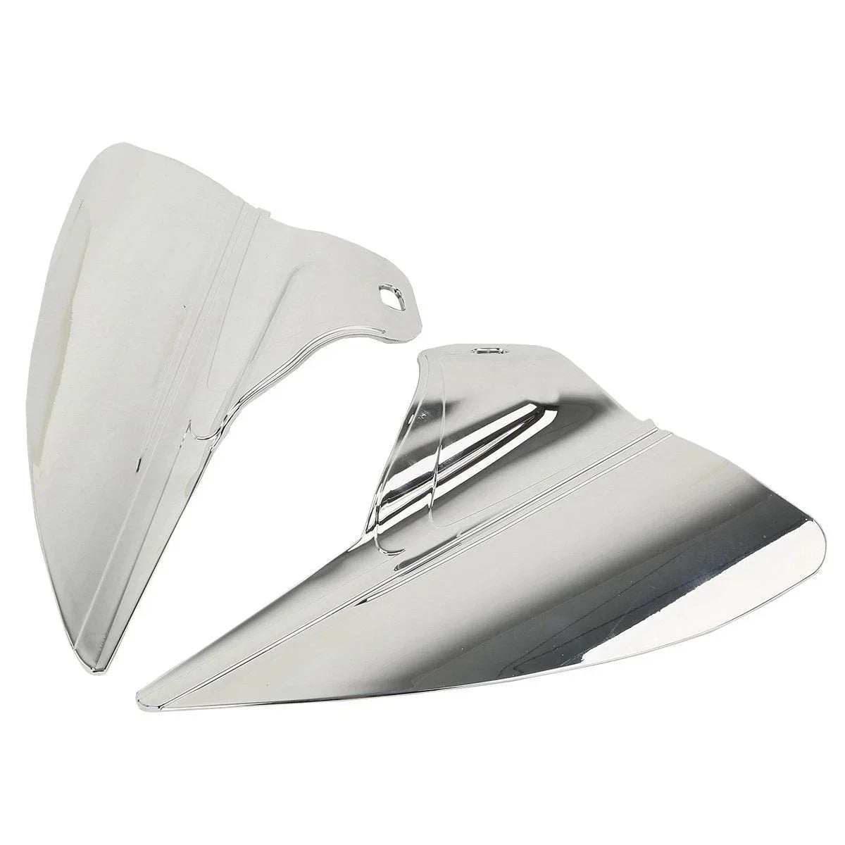 Chrome Saddle Shield Heat Deflectors for Harley Touring Road King (2009-2023)