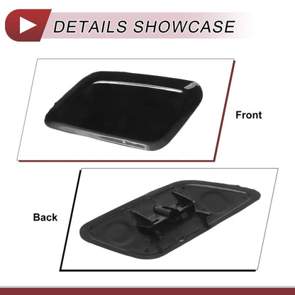 Front Left Washer Nozzle Cover for Honda Odyssey (2009-2014) Black 1 x Cap