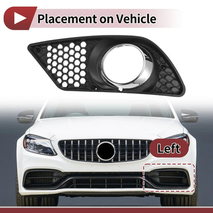 Front Left Fog Light Grill for Mercedes-Benz C300 (2008-2012)