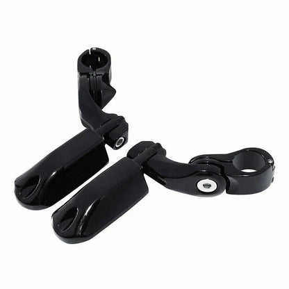 Black Engine Guard Highway Bar Footpegs for Harley Electra Glide (1997-2008)