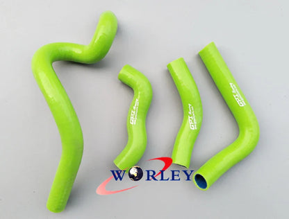Silicone Radiator Coolant Hose for Kawasaki KLX650 1993-1996 ( Green)