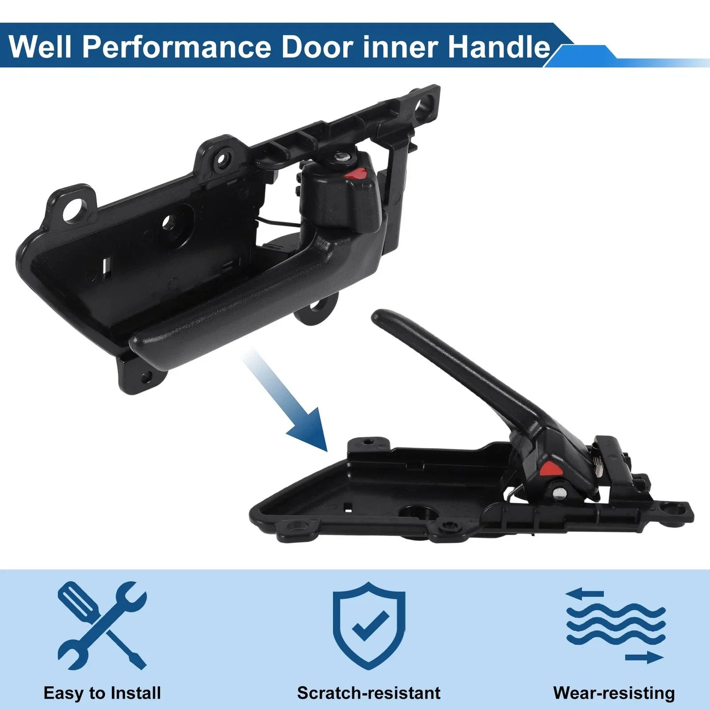 Front Passenger Side Interior Door Handle for Hyundai Veracruz (2007-2012)