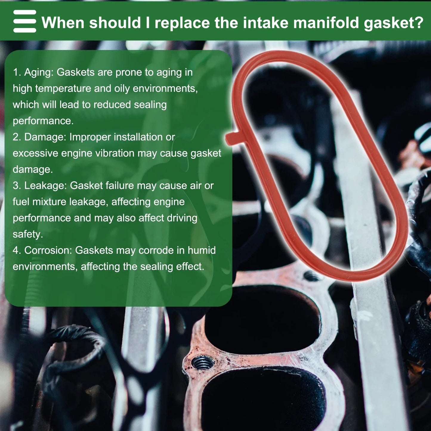 Engine Intake Manifold Gasket for Honda CR-V III (2009-2011)