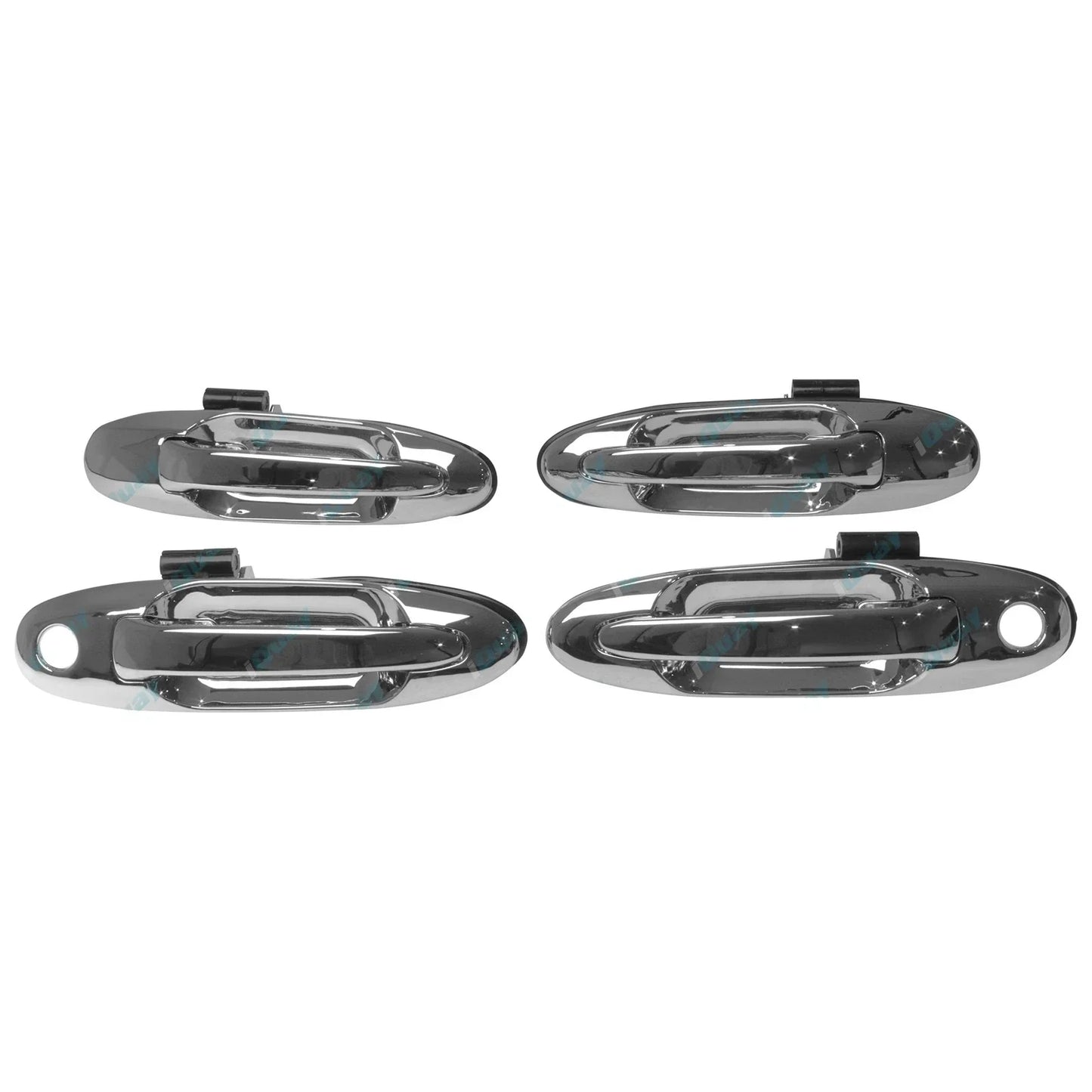 Chrome Door Handle Set Front + Rear for Toyota Landcruiser 1998-2007 100 Series