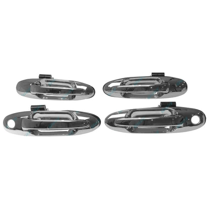 Chrome Door Handle Set Front + Rear for Toyota Landcruiser 1998-2007 100 Series
