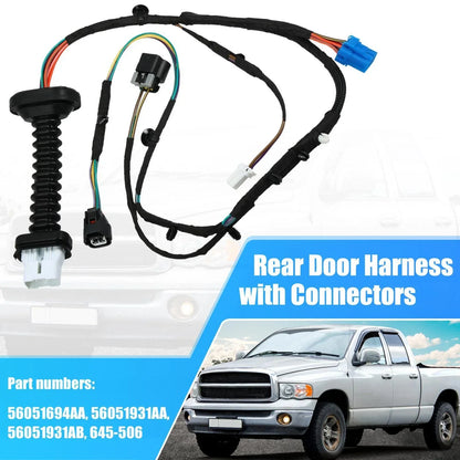 Rear Door Harness with Connector for Dodge RAM 1500 2500 3500 4500 (2010-2023)