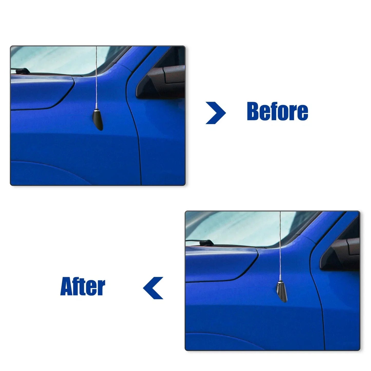 Antenna Base Cover for Dodge RAM Carbon Fiber Pattern Black