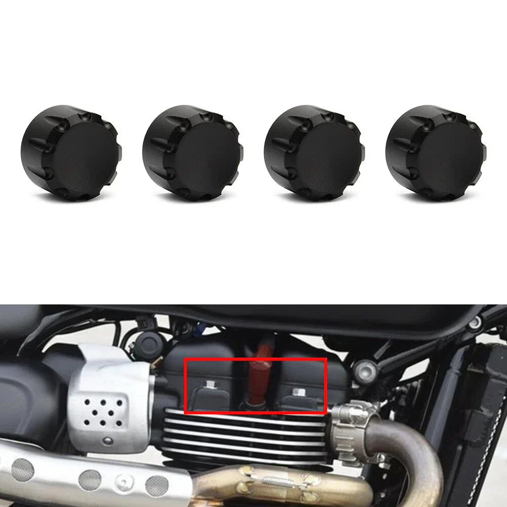 Billet Head Bolt Cover Cap for T120 Thruxton Scrambler Street Cup (2016-2023)