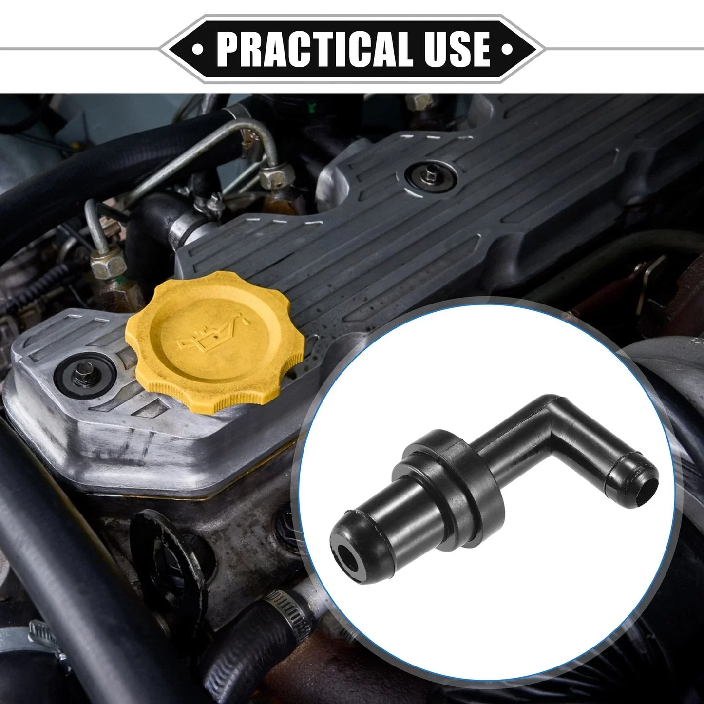 PCV Valve for Honda CR-V, Acura TL (1997-2001, 1995-1998) Black
