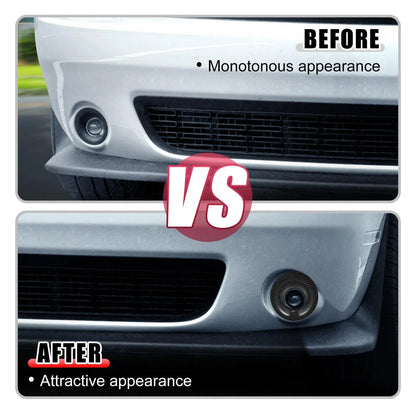 2 x Car ABS Front Fog Light Covers Trim for Dodge Challenger (2015-2020) Black