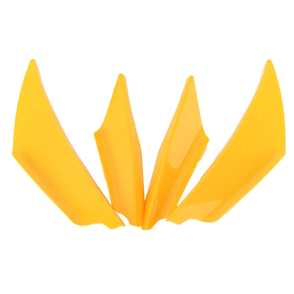 4pcs Front Bumper Canards Splitter Fins Spoiler for Universal Cars