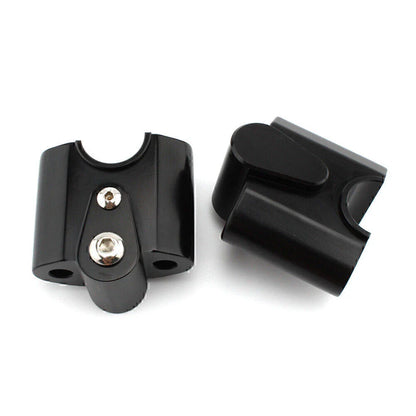 Black Handlebar Risers Lift Clamp Adapters for BMW R 18 Classic (2022-2023)