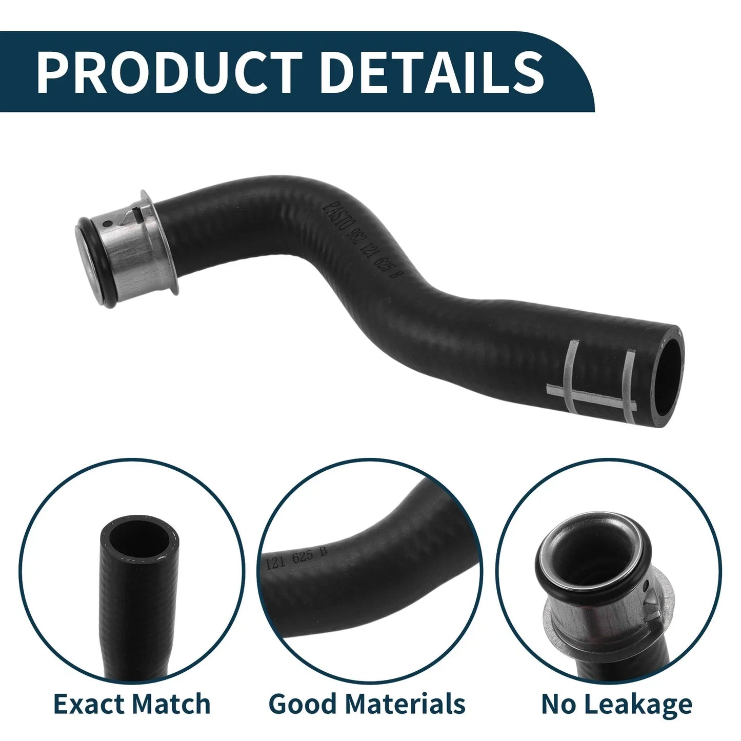 Radiator Hose for Porsche Boxster 2017-2019 Rubber Coolant Pipe