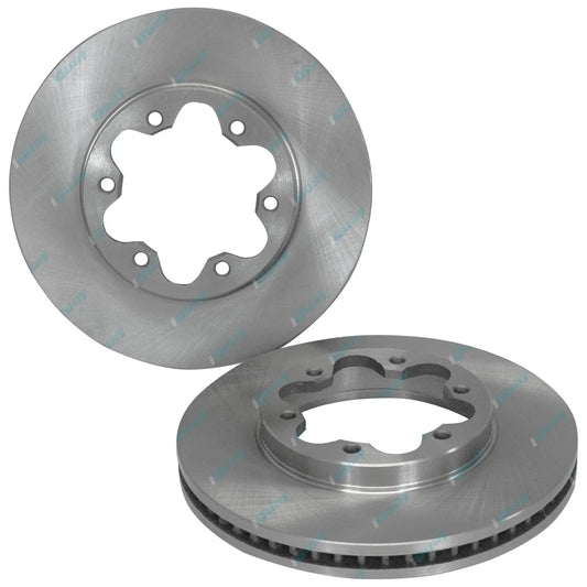 2 Front Disc Brake Rotors for Hiace TRH201 TRH221 TRH223 05~12 2.7L Petrol Van