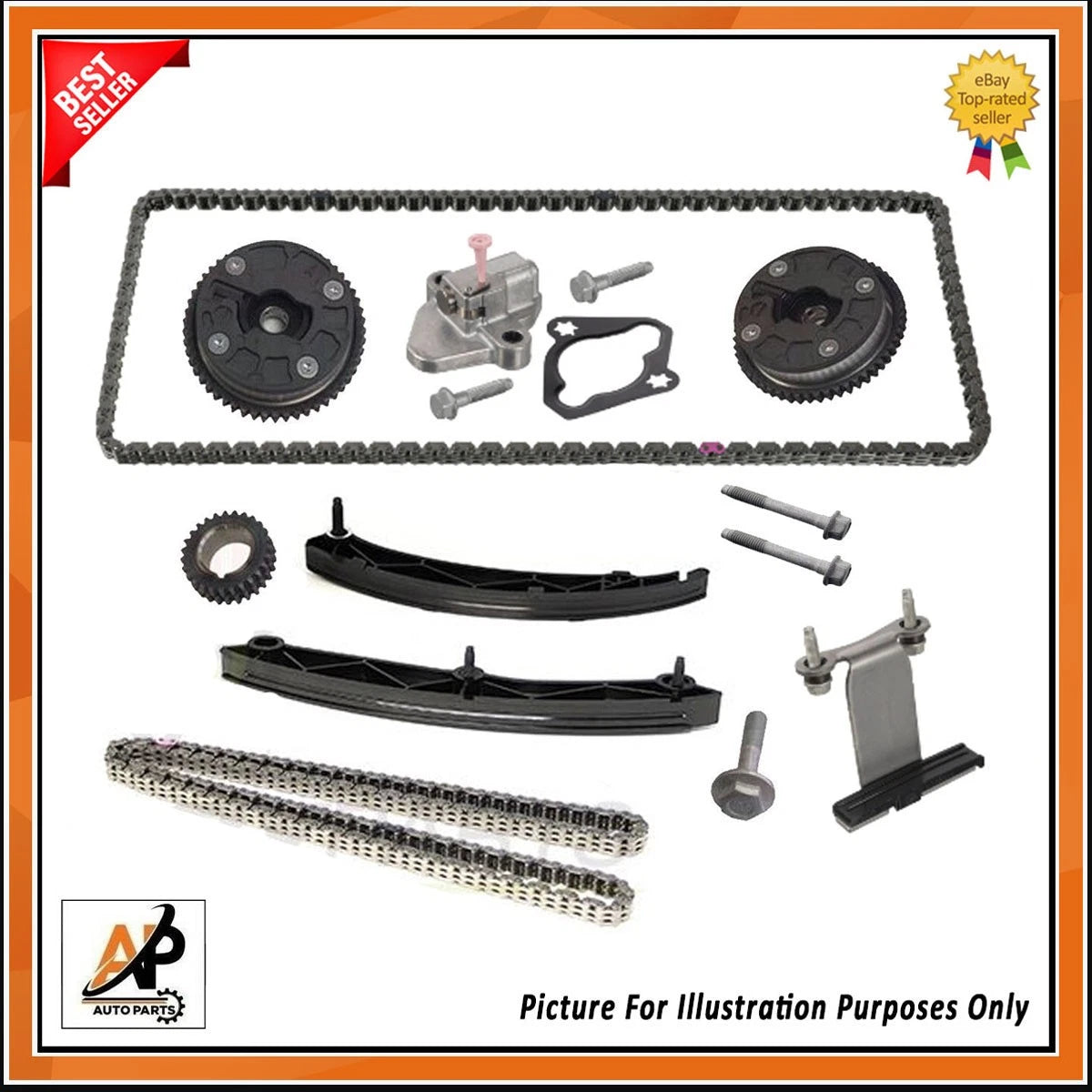 Engine Timing Chain Kit OEM Quality for Opel Astra Mokka 1.4 Turbo 4x4 (2013–2018)