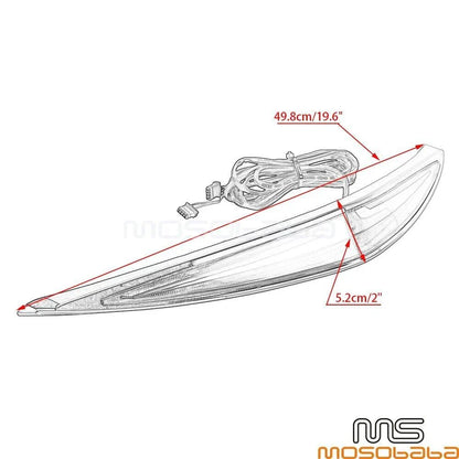 Chrome LED Turn Signal Brake Light for Honda Goldwing 1800 GL1800 (2018-2023)