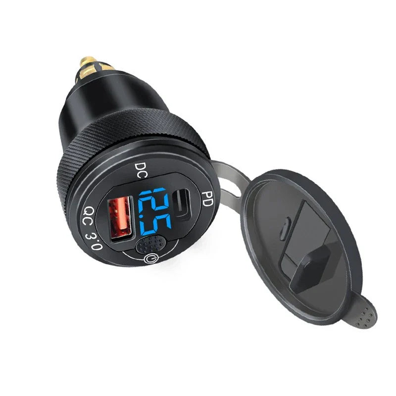USB Charger Hella Din Socket Adapter for BMW QC3.0 Motorcycle