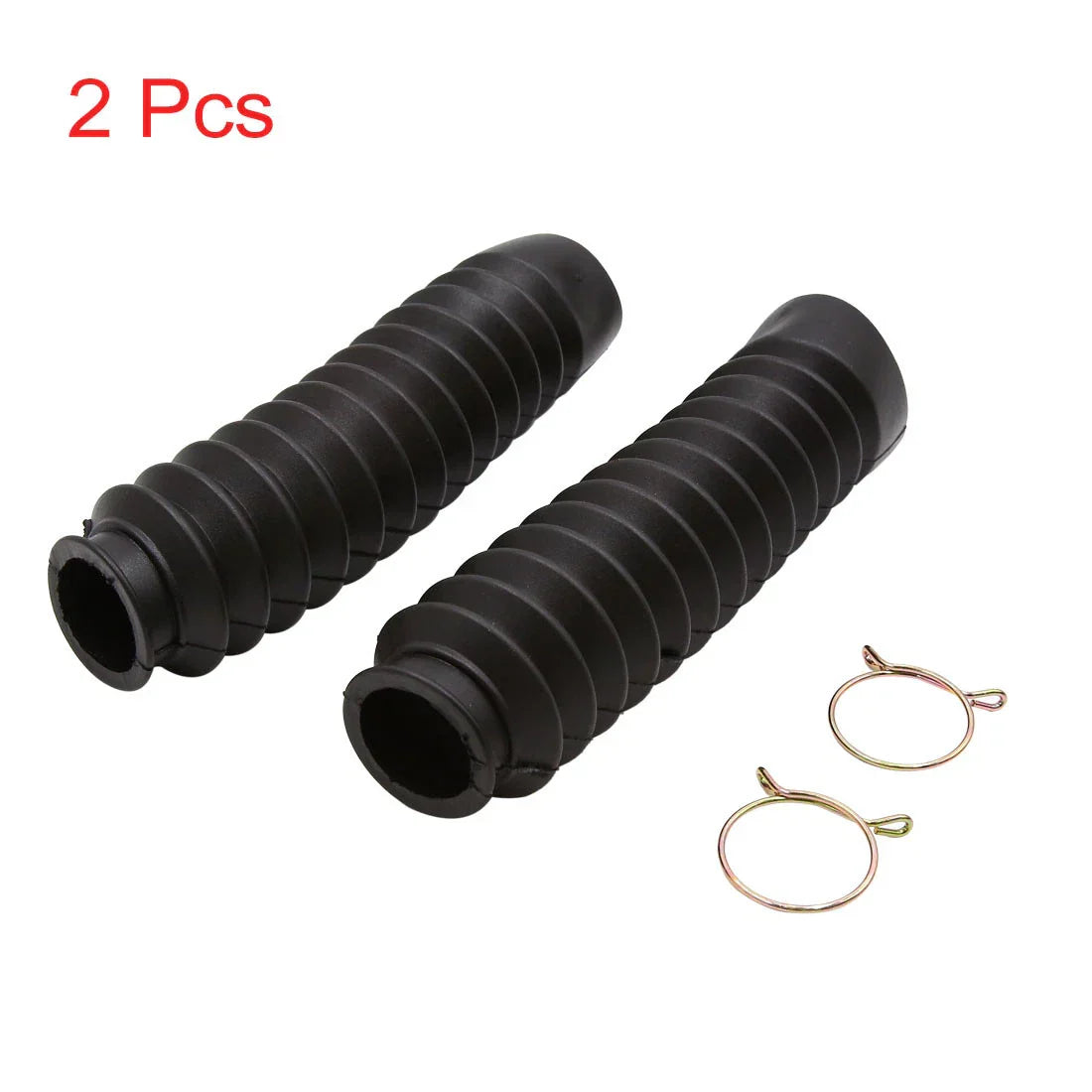 2 x Black Motorcycle Front Fork Dust Covers for Honda Wuyang