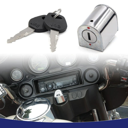 Stainless Steel Motorcycle Steering Lock w/ Keys for Honda CG125 (2000-2023)