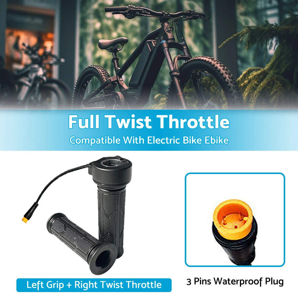 Ebike Full Twist Throttle Right Hand Grip for Electric Bike