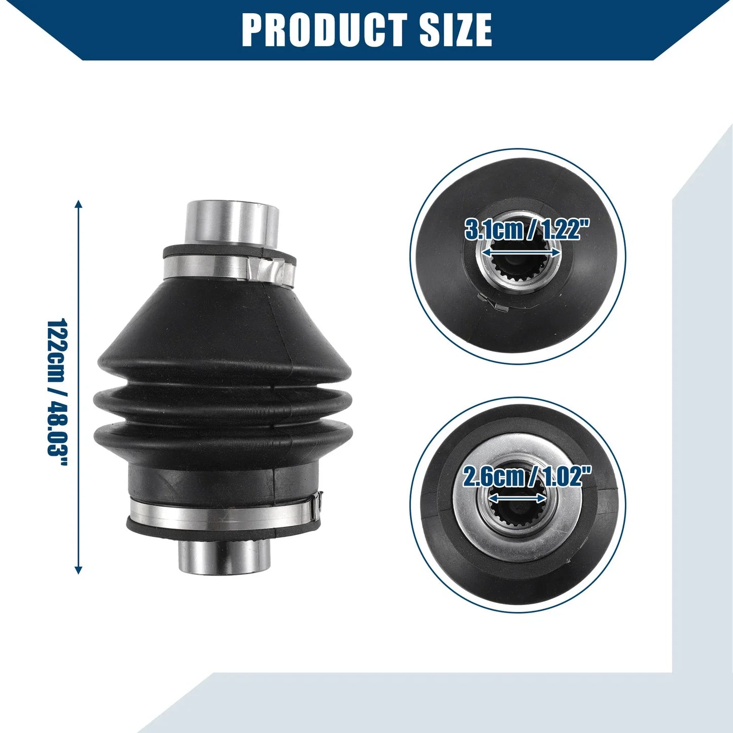 Transmission Shaft for Honda TRX500 2015-2022 Metal Black