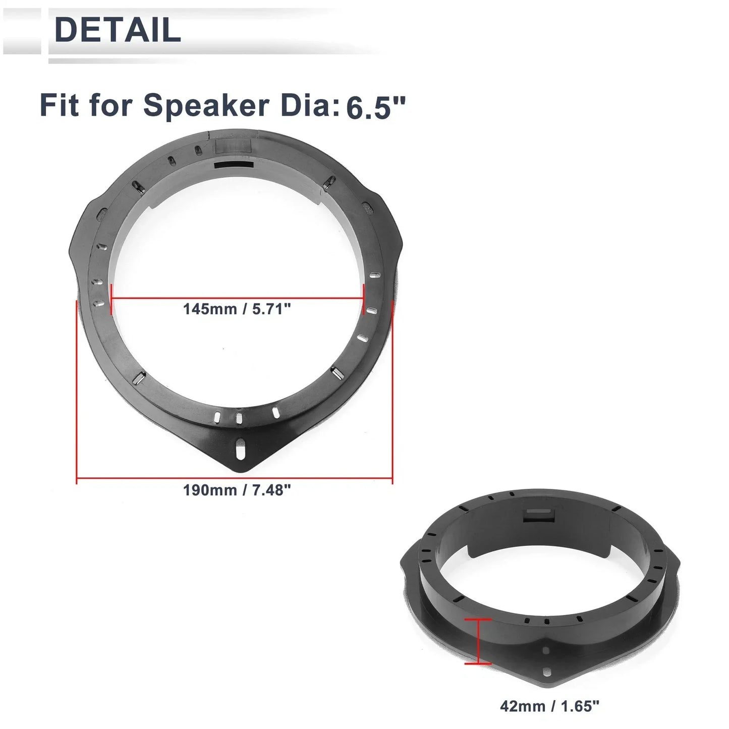 Speaker Spacer Ring Adaptor for Mercedes-Benz 6.5" Speakers (2000-2023)