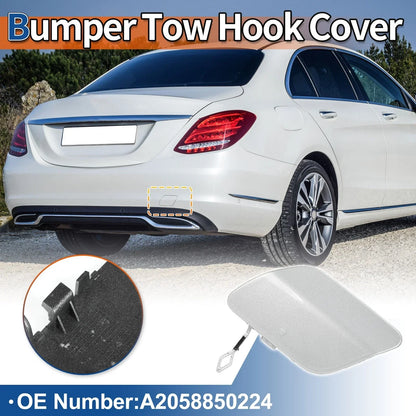 Rear Tow Hook Cover for Mercedes-Benz A-Class (2019-2023) Silver Tone