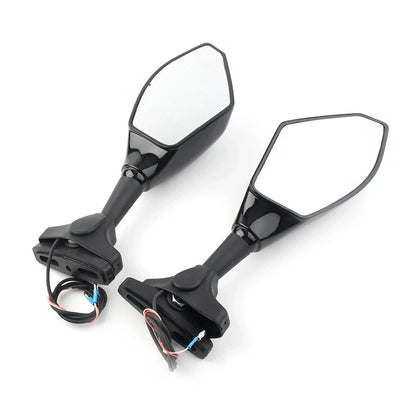 LED Turn Signal Rearview Mirror for Honda Kawasaki Yamaha Suzuki