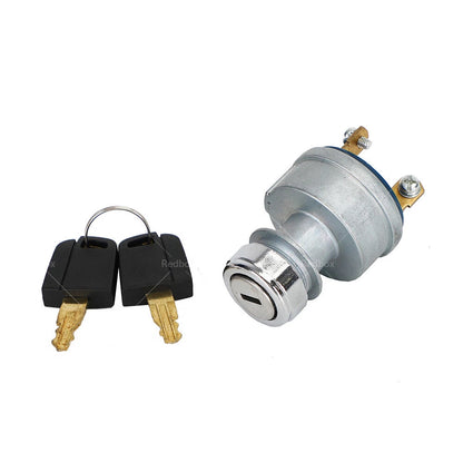 Ignition Key Starter Switch for Caterpillar CAT (9G7641) - 2 Keys