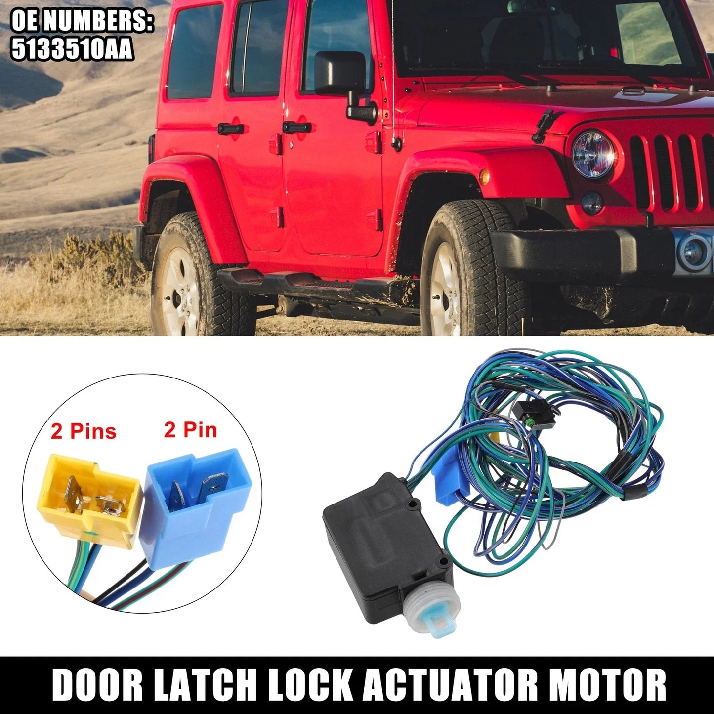 Front Right Door Lock Actuator Motor for Dodge Sprinter 2500 (2003-2006)