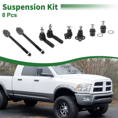 8 Pcs Tie Rod Ends & Ball Joints for Dodge Dakota (2005-2011)