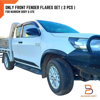 Front Set Slim Ute Fender Flares for Toyota Hilux Revo (2015-2020)
