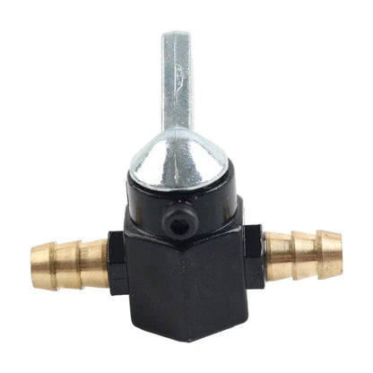 8mm On-Off Fuel Tap Gas Valve Petcock for Motorcycle Inline Black