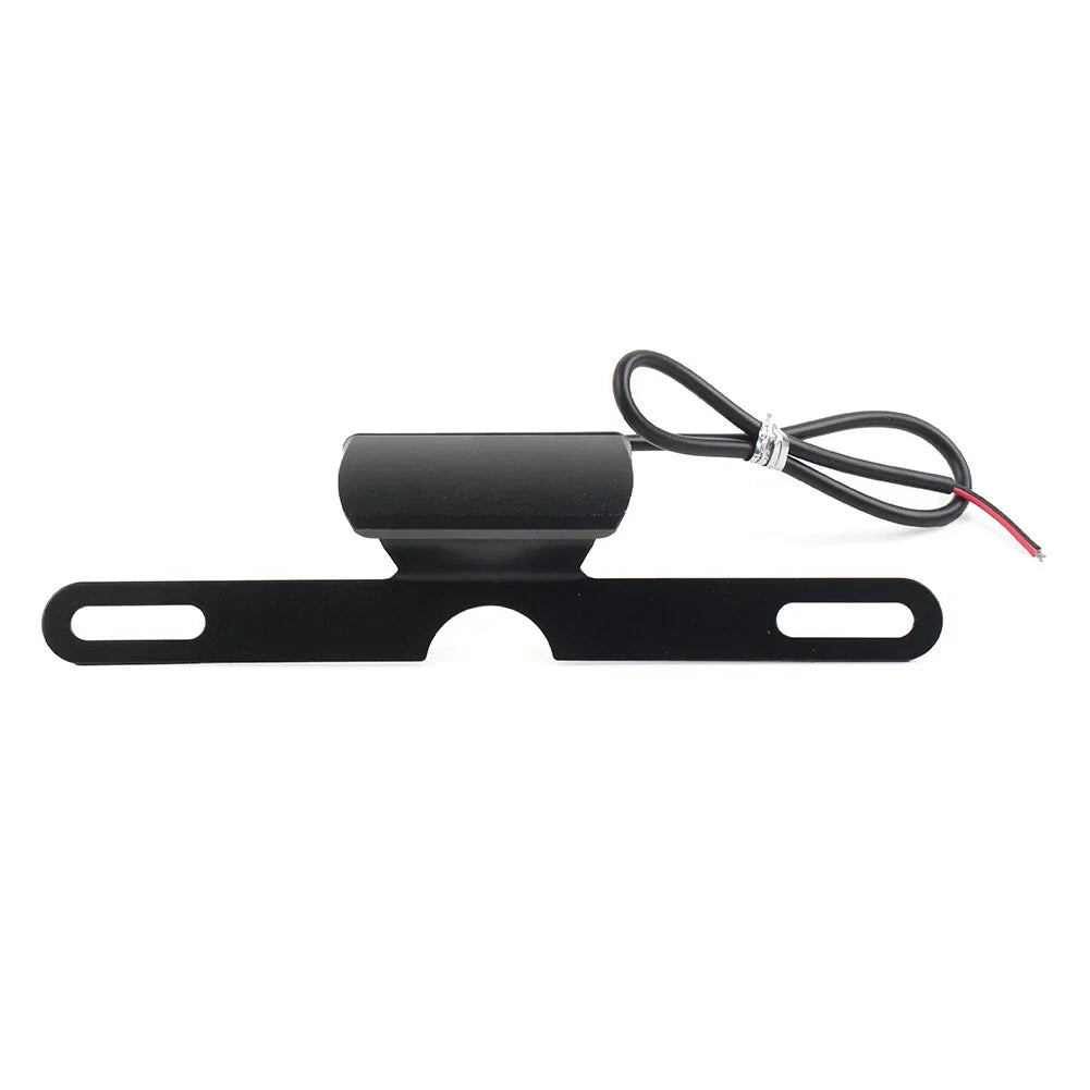 LED Brake Tail Light License Plate Mount Holder Bracket for Motorcycle Black