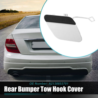 Rear Bumper Tow Hook Cap for Mercedes E-Class (2017-2020) White