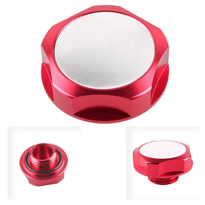 Red Engine Oil Filler Cap & Fuel Tank Cover for Nissan Models