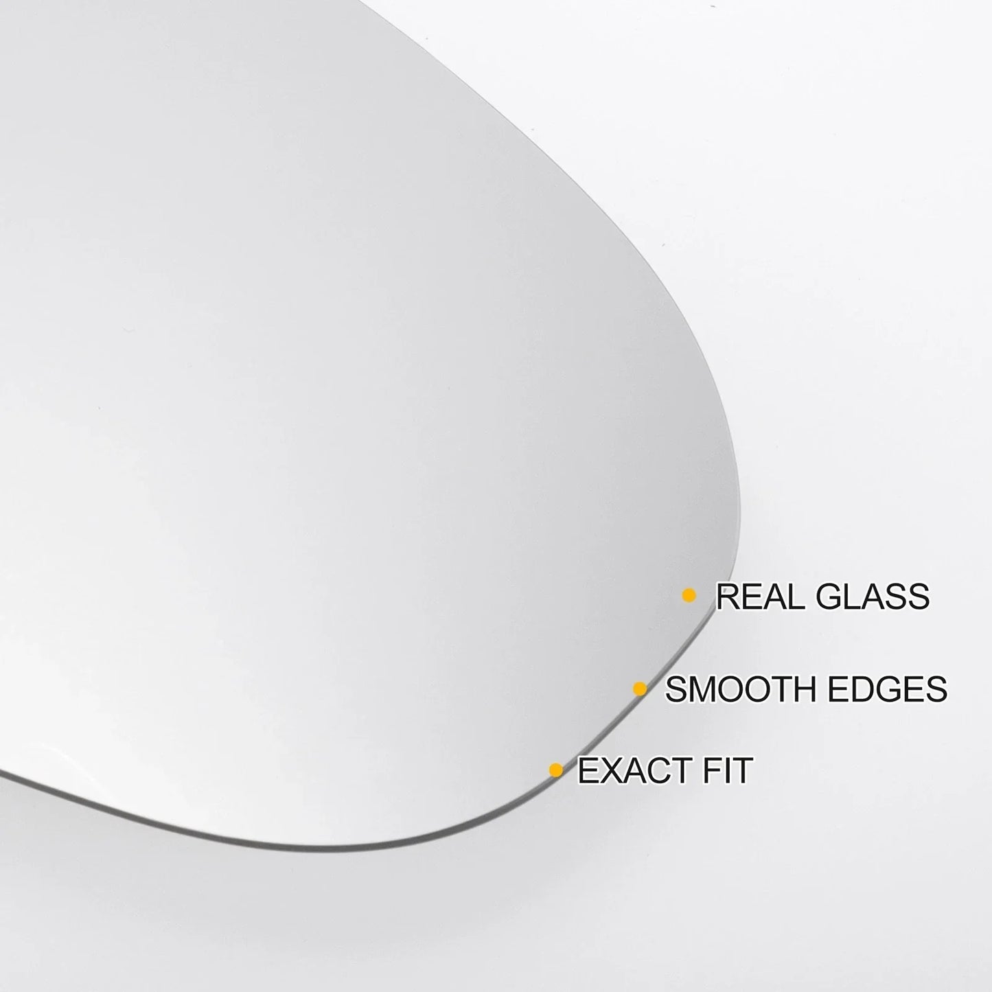 Right Side Heated White Mirror Glass for Hyundai Tucson (2015-2020)