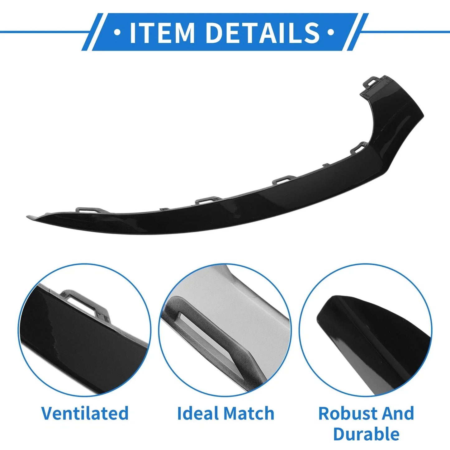 Front Right Bumper Grille Trim for Mercedes-Benz W218 CLS (2015-2017)