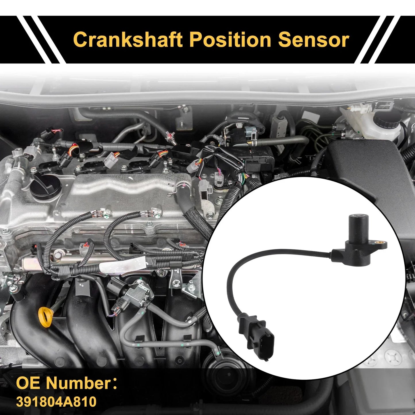 Crankshaft Position Sensor for Hyundai H-1 H100 H350 Porter 2.5 (2007-2023)