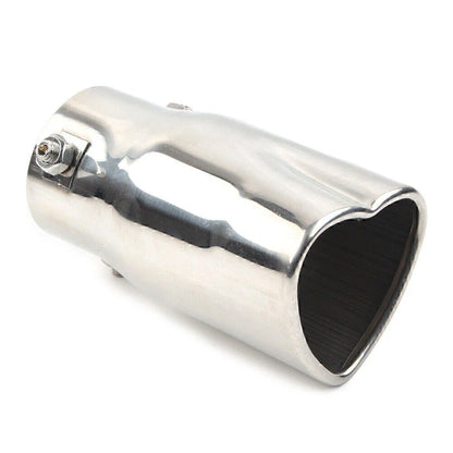 Stainless Steel Heart Shaped Exhaust Tail Muffler Tip for Car