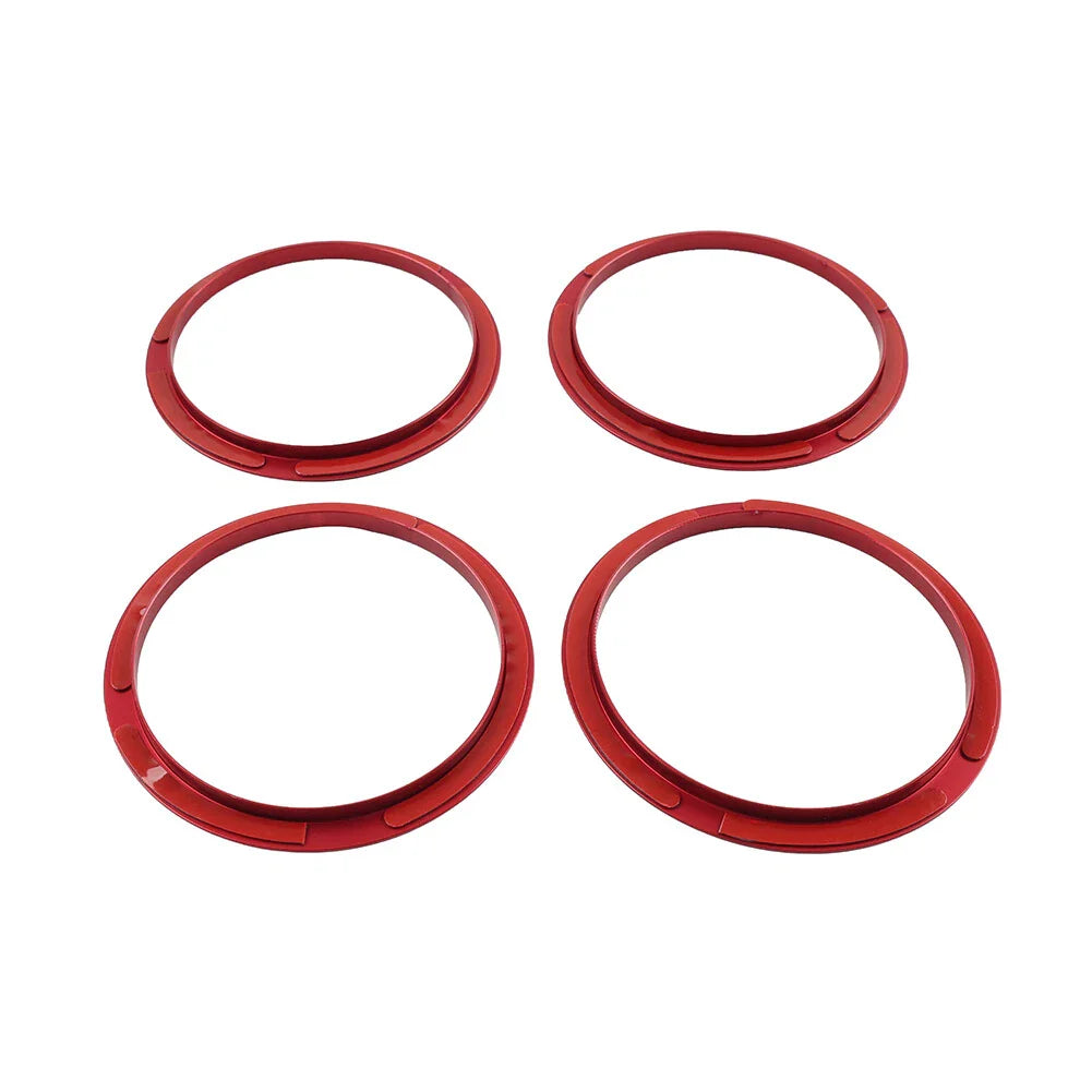 Red A/C Vent Ring Trim Covers for Toyota Tacoma (2016-2022)