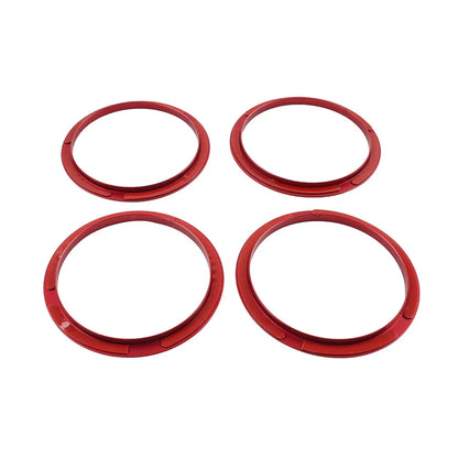 Red A/C Vent Ring Trim Covers for Toyota Tacoma (2016-2022)