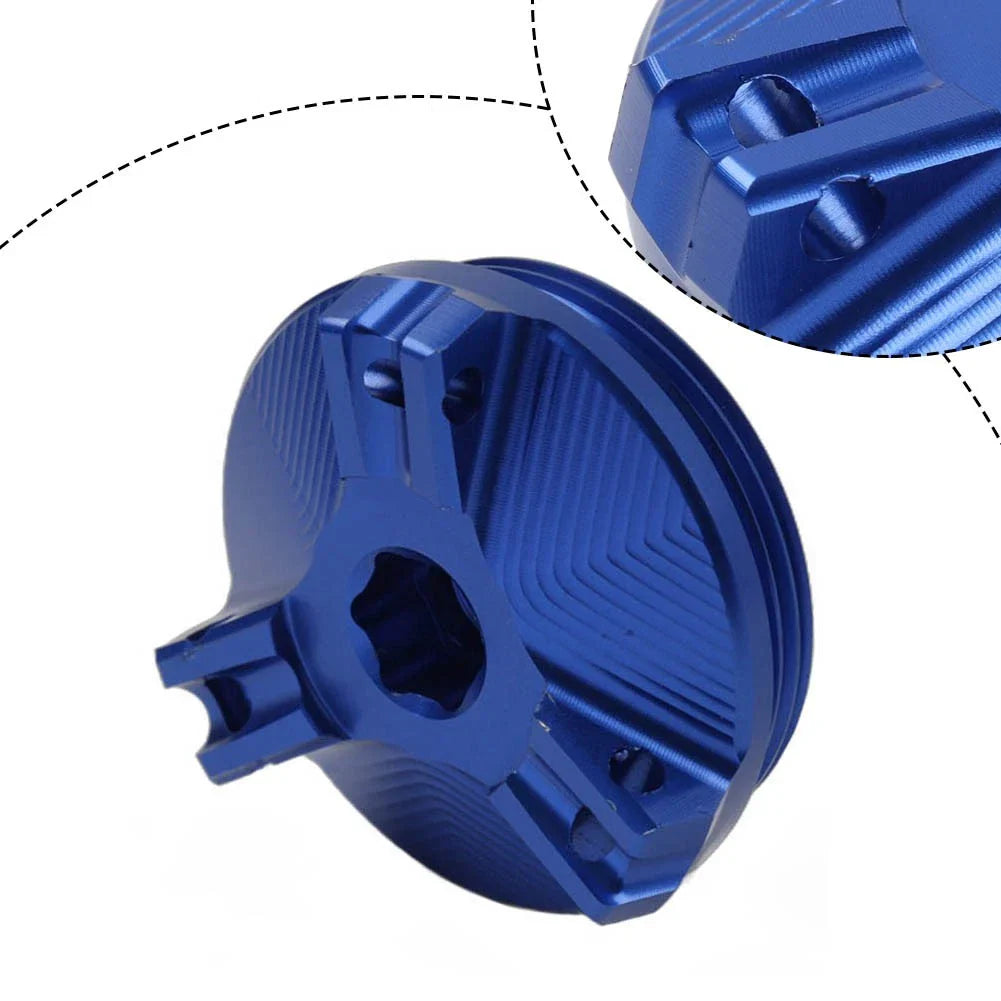 Blue Engine Oil Filler Plug Cap Cover for BMW R nineT, R1200 GS/RT (2014-2023)