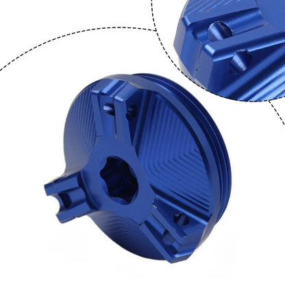Blue Engine Oil Filler Plug Cap Cover for BMW R nineT, R1200 GS/RT (2014-2023)